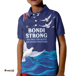 Bondi Beach Pray For Australia Personalised Kid Polo Shirt LT9