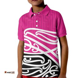 All Pink New Zealand Kowhai Ngutukak Kid Polo Shirt LT9