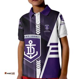 Personalized Fremantle Dockers Kid Polo Shirt Modern Geometric Sports Graphic Style TS04