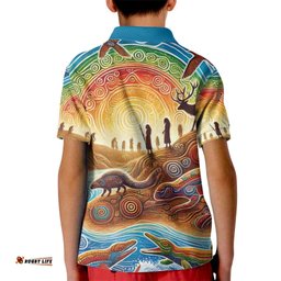 Aboriginal Dreamtime Animals Stories Kid Polo Shirt LT9