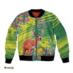 Aussie and Bloody Proud of It Bomber Jacket Happy Australia Day LT9