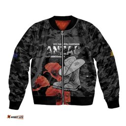 Australia 1915 Gallipoli ANZAC Bomber Jacket 111th Anniversary Army Boots And Slouch Hat LT14