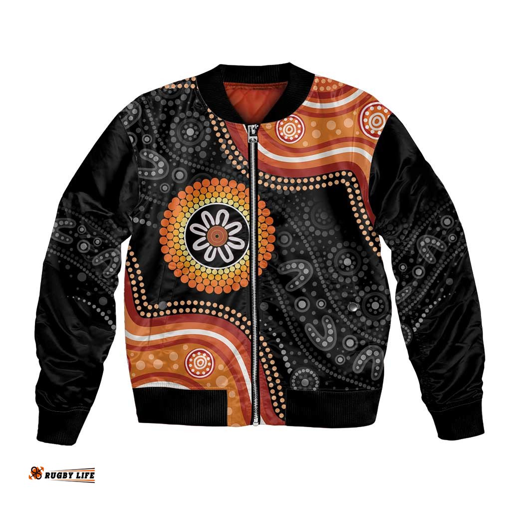 Australia Aboriginal Art Bomber Jacket Indigenous Proud LT14