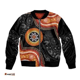 Australia Aboriginal Art Bomber Jacket Indigenous Proud LT14