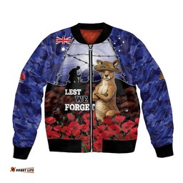ANZAC Day Bomber Jacket Lest We Forget DT05