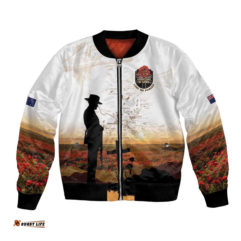 Australia And New Zealand ANZAC Day Bomber Jacket Battle Of Beersheba LT05