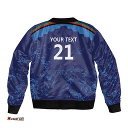 Afghan Atalans Cricket Custom Bomber Jacket Afghanistan Map with Sporty Style LT9