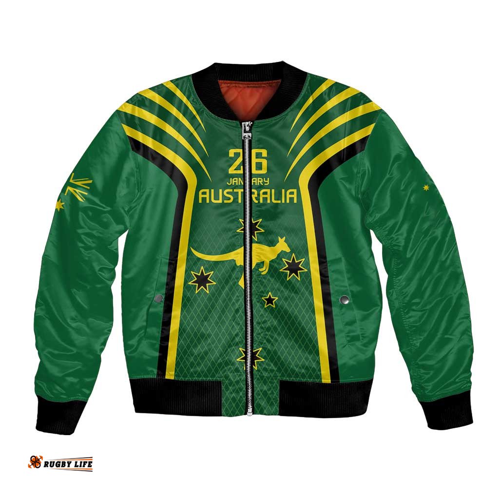 Australia Day 26 January Personalised Bomber Jacket With National Color LT9