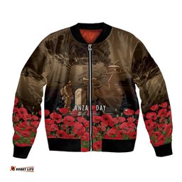 Australia - New Zealand ANZAC Lone Pine Bomber Jacket The Last Post LT7