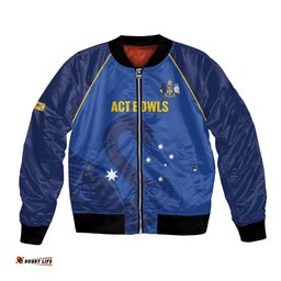 Custom ACT Bowls Australia Bomber Jacket Go Australian Capital Territory Swan LT14
