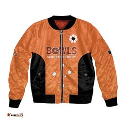 Australian Northern Territory Lawn Bowls Custom Bomber Jacket Aussie Minimalist Style LT9