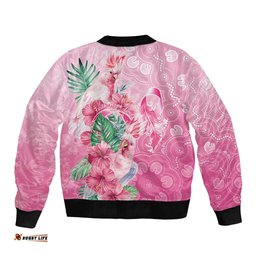 Australia Cockatoos Breast Cancer Bomber Jacket Faith Hope Love LT05