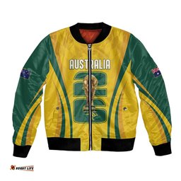 Australia Socceroos Custom Bomber Jacket 2026 Forever Golden LT7