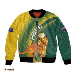Australia Socceroos WC2026 Custom Bomber Jacket Golden Champions LT7
