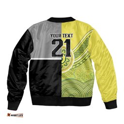 Custom Cricket AUNZ Spirit Bomber Jacket Aussie New Zealand Retro Edition LT9