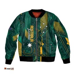 Australia Socceroos 2026 Custom Bomber Jacket Go Aussie Kangaroo National Color LT14