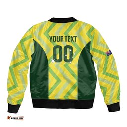 Custom Australia Socceroos 2025 Bomber Jacket Forever Golden LT01