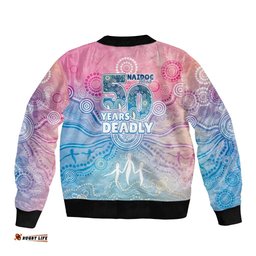 Australia NAIDOC Week 2026 50 Years Deadly Bomber Jacket Celestial Glows LT7