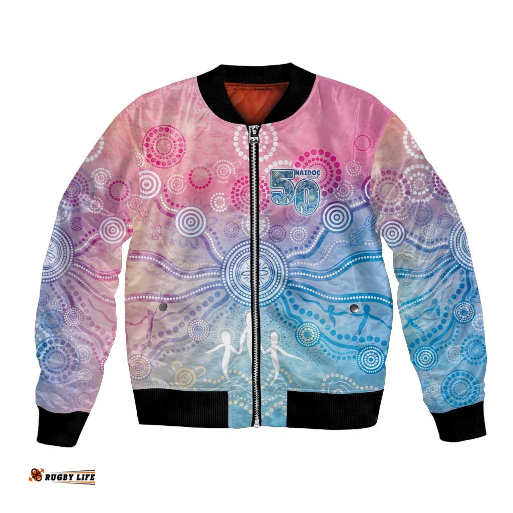 Australia NAIDOC Week 2026 50 Years Deadly Bomber Jacket Celestial Glows LT7