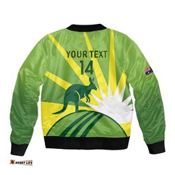 Custom Australia Cricket Bomber Jacket Go Champions Aussies LT14