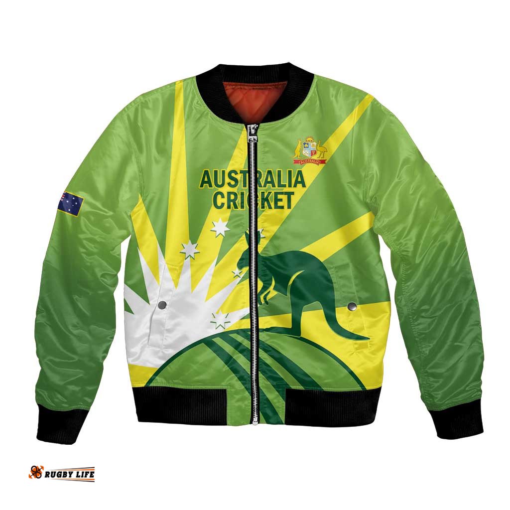 Custom Australia Cricket Bomber Jacket Go Champions Aussies LT14