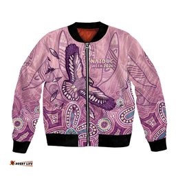 NAIDOC Week - 50 Years Deadly Bomber Jacket Pastel Wings LT7