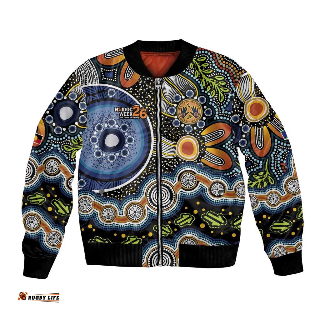 NAIDOC Deadly 50 Years Bomber Jacket Aboriginal and Torres Strait Islander LT9