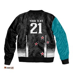 Custom NZ Cricket Pride Bomber Jacket Silver Fern Fan Supporter Apparel LT9