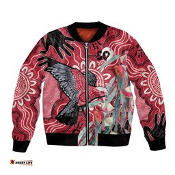 Personalised Australia Galah NAIDOC Week 2026 Bomber Jacket 50 Years of Deadly Aboriginal Art LT14