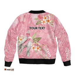 Personalised Galah Cockatoo Fighting in Pink Bomber Jacket Australian Breast Cancer Spirit LT9