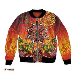 NAIDOC Week 2026 Bomber Jacket 50 Years of Deadly Aboriginal Dot Art LT9