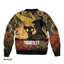 Personalised Australia Matildas ANZAC Day Bomber Jacket Last Post Poppy Lest We Forget LT14