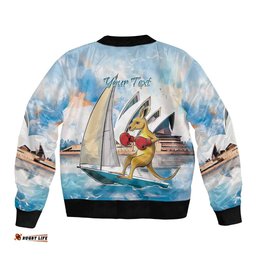 Personalised Australia Sailing Bomber Jacket Life Is Better On A Boat LT14