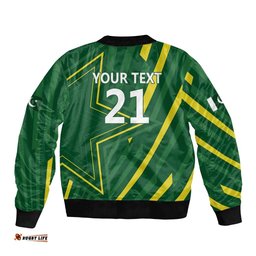 Pakistan Cricket Custom Bomber Jacket Shaheen Falcon Go Champions LT9
