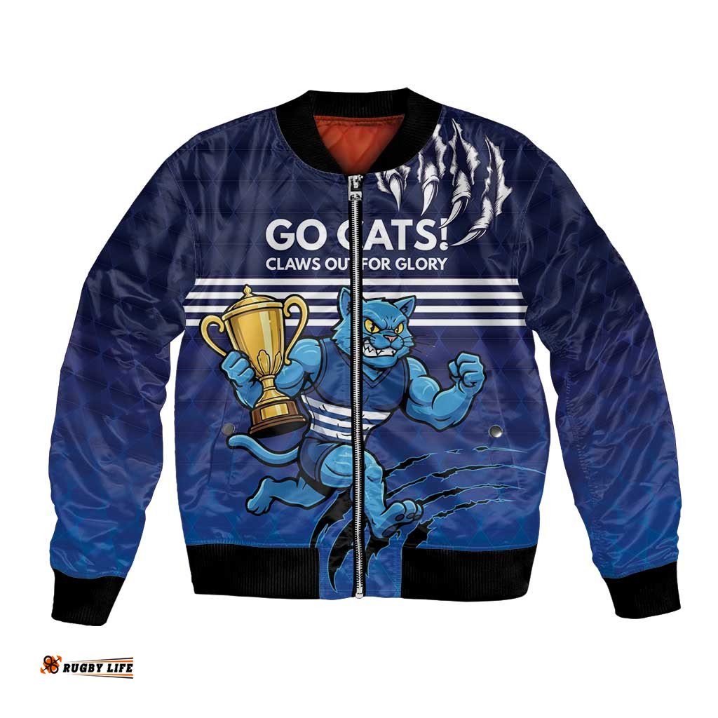 Personalised Geelong Pride Bomber Jacket Claws Out for Glory LT9