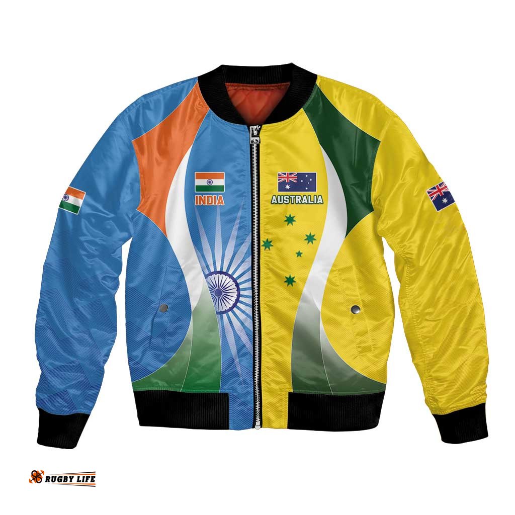 Custom India Vs Australia Cricket Bomber Jacket Final Matchup LT05
