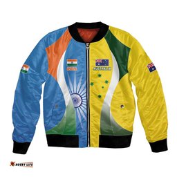 Custom India Vs Australia Cricket Bomber Jacket Final Matchup LT05
