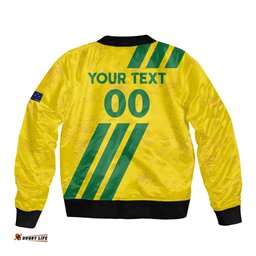 Custom Soccer 2026 Australia Bomber Jacket Socceroos Go Glory LT01