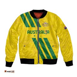 Custom Soccer 2026 Australia Bomber Jacket Socceroos Go Glory LT01