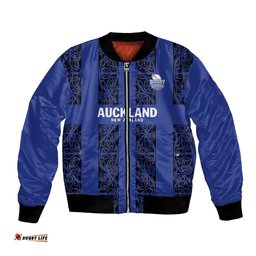 Custom Oceania Football NZ Auckland Bomber Jacket Maori Tribal Pattern LT9