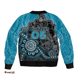 Custom Power Football Bomber Jacket Aboriginal Dot Art Pattern DT05