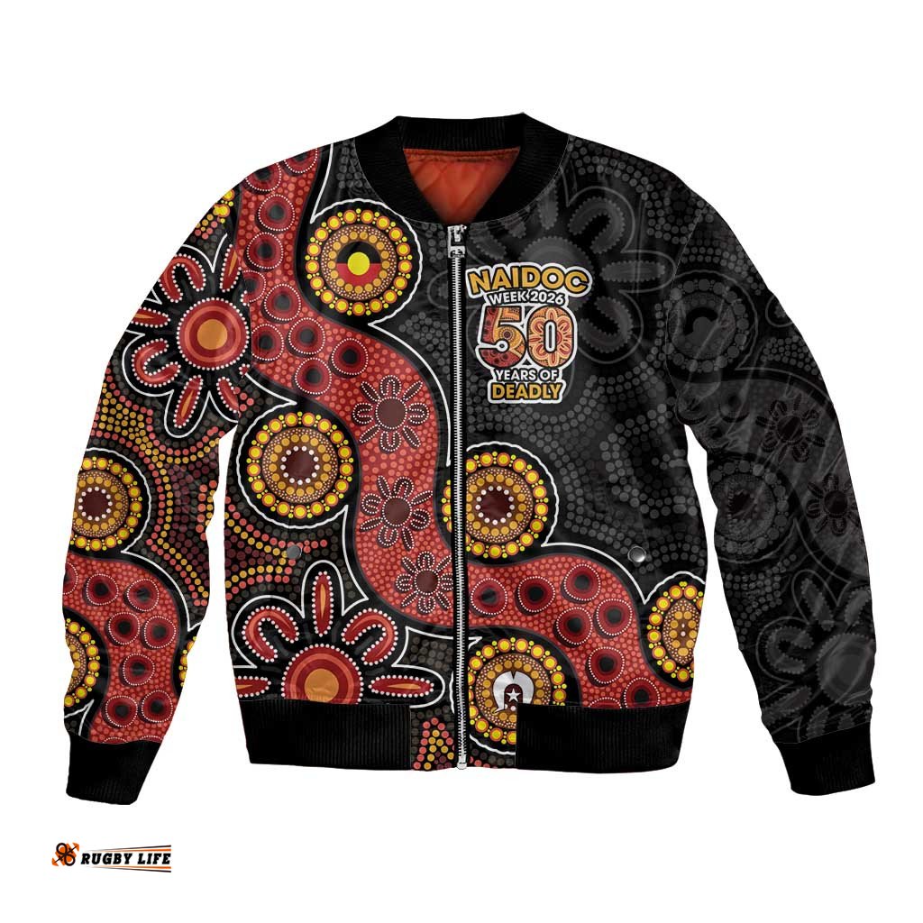 NAIDOC Week 2026 Bomber Jacket 50 Years of Deadly Indigenous Pride LT18