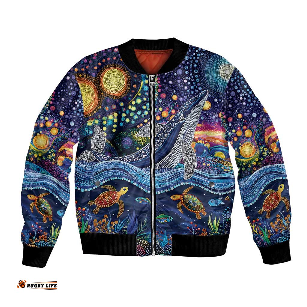Heal Country Heal Our Nation Aboriginal Dreamtime Bomber Jacket LT9