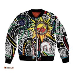 NAIDOC 50 Years of Deadly Personalised Bomber Jacket Aboriginal Dot Art LT9