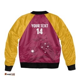 Custom Queensland Bowls Australia Bomber Jacket Go Champions QLD Kookaburra LT14