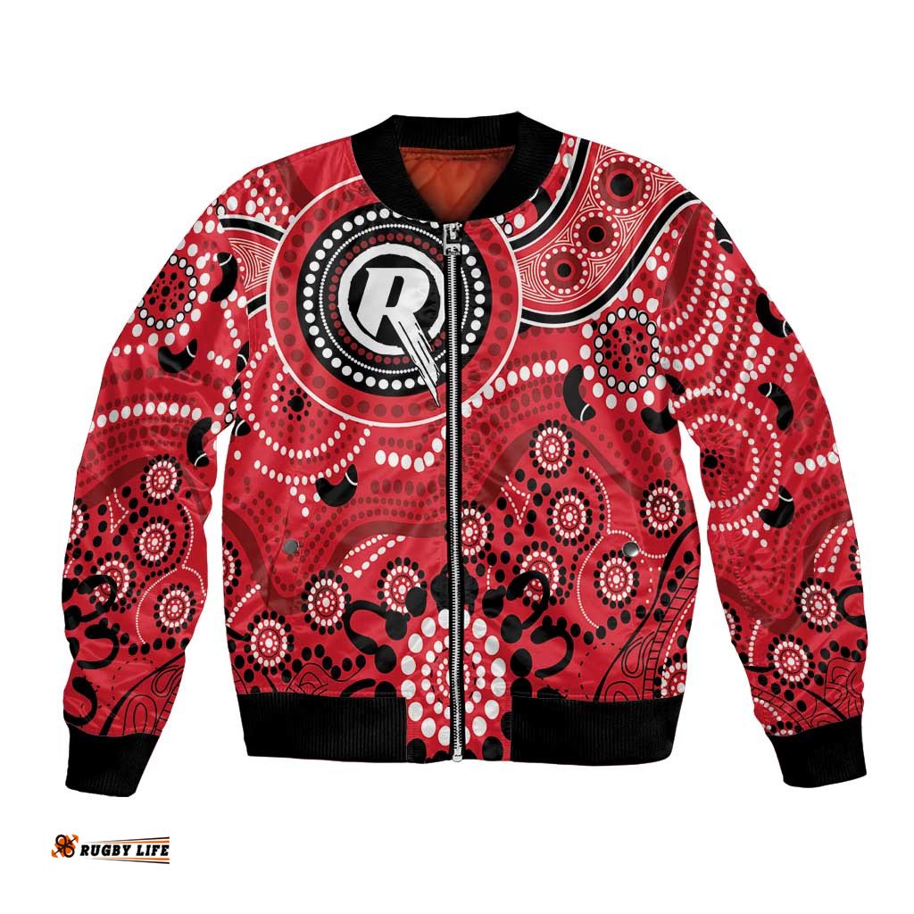 Renegades Cricket Custom Bomber Jacket Australian Aboriginal LT9