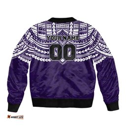 Personalized Fremantle Dockers Bomber Jacket Polynesian Tribal Pattern Heritage Football TS04