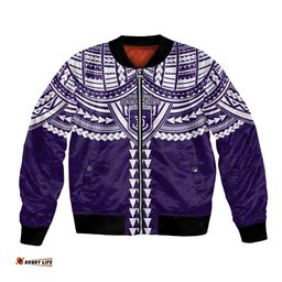 Personalized Fremantle Dockers Bomber Jacket Polynesian Tribal Pattern Heritage Football TS04