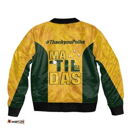 Polkinghorne Australia Matildas Bomber Jacket 2024 Thank You Polks LT14