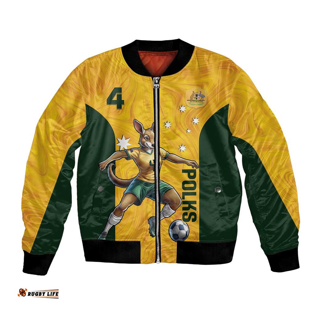 Polkinghorne Australia Matildas Bomber Jacket 2024 Thank You Polks LT14